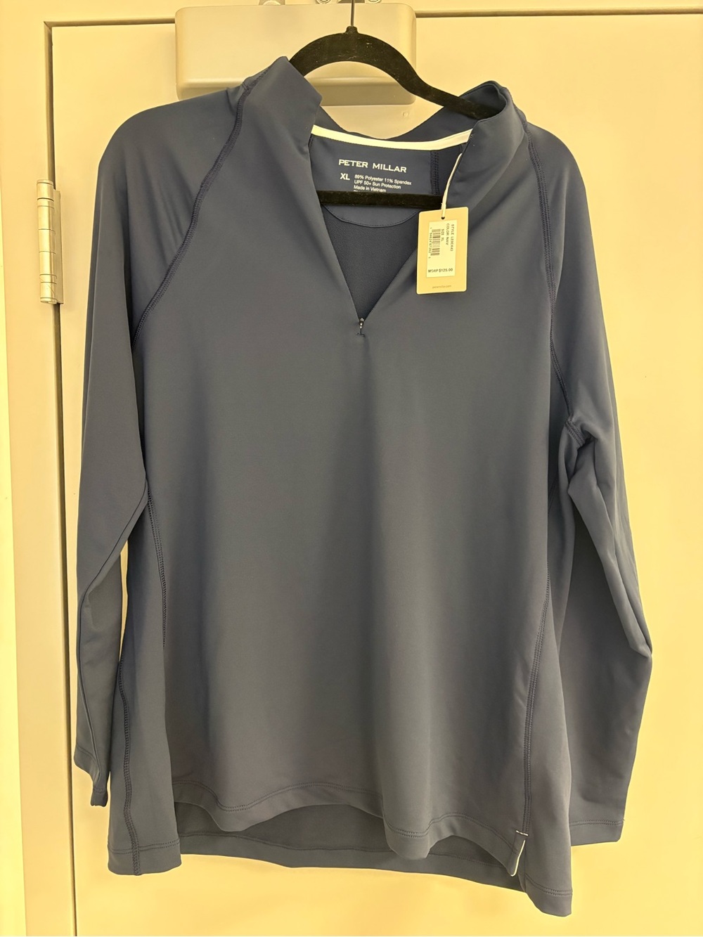 Peter Millar Women's Slate Blue Quarter-Zip Pullover